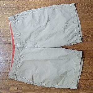 Columbia Khaki Hiking Shorts, W34 with 9" Inseam
